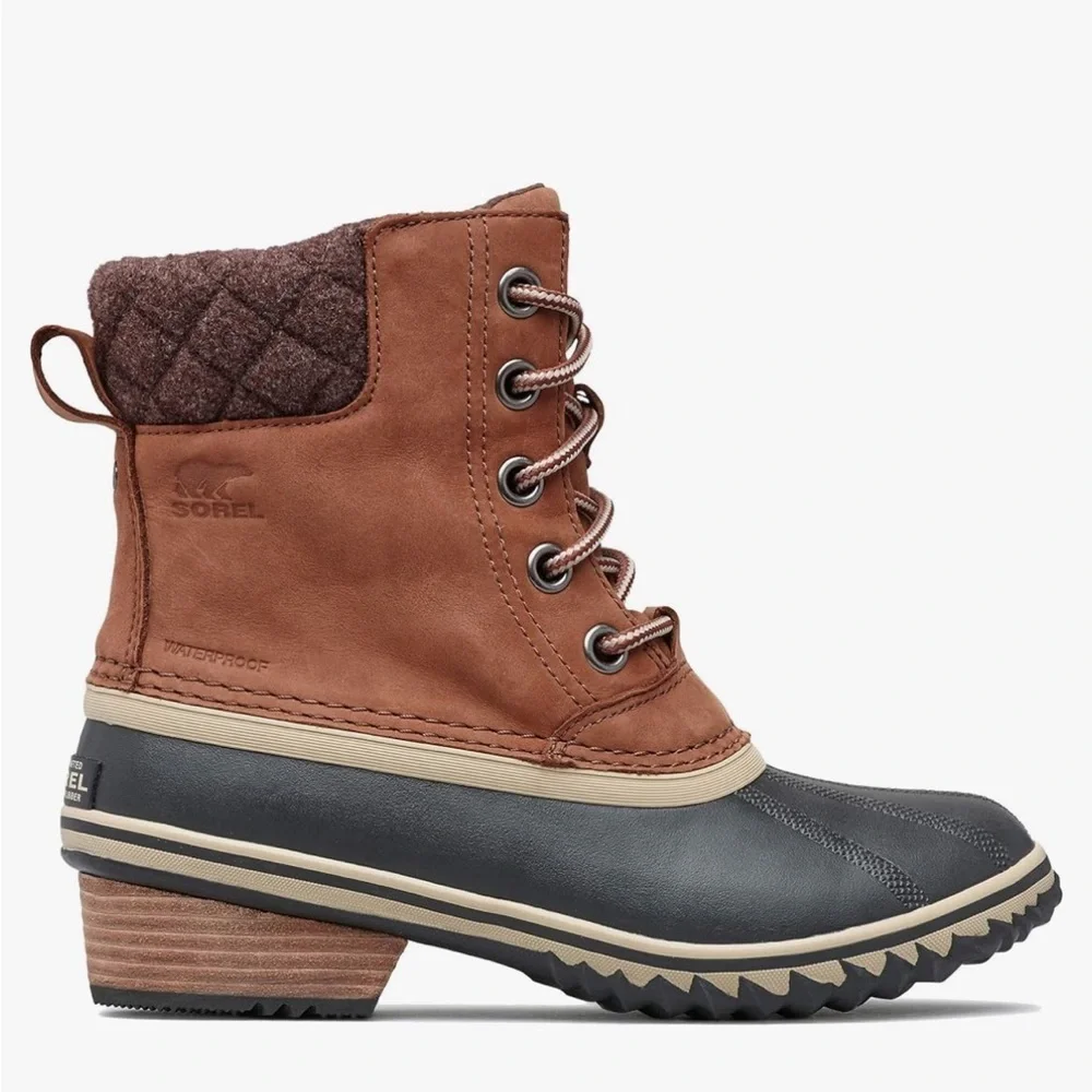 Sorel Slimpack Lace II Waterproof Boot Shoe Fleece Lining
